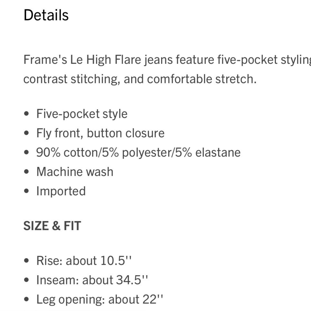 Frame Denim Medium Blue Flare Jeans - Picture 5 of 11
